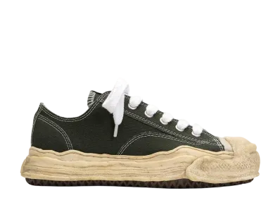 Maison MIHARA YASUHIRO HANK OG Dyed Sole Canvas Low-top Sneaker "Green"