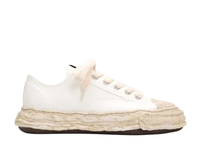 Maison MIHARA YASUHIRO PETERSON 23 OG Dyed Sole Canvas Low-top Sneaker "White"