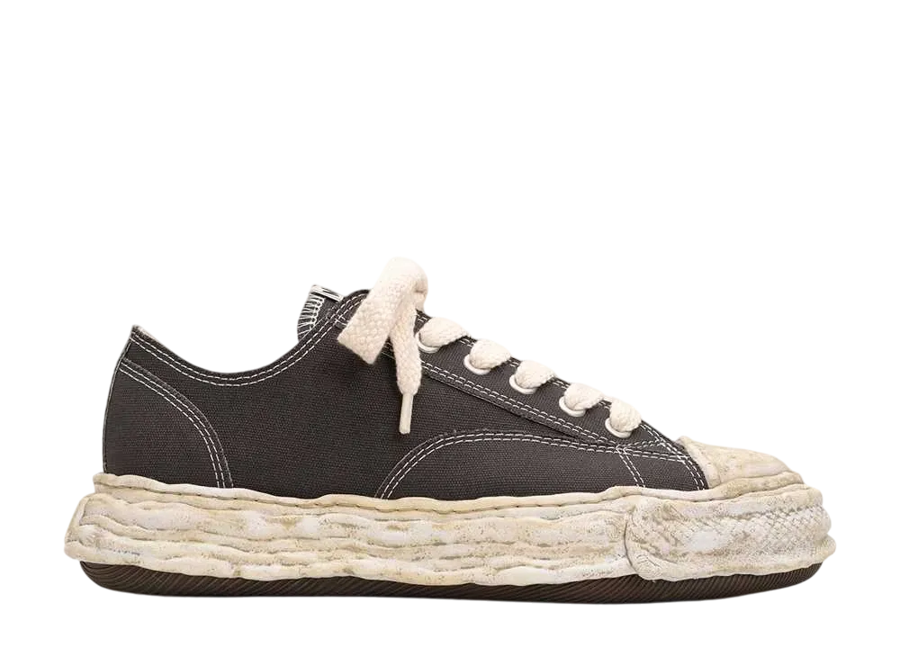 メゾンミハラヤスヒロ ピーターソン23 OG ダイド ソール キャンバス ロートップ スニーカー "グレー" (A13FW713)