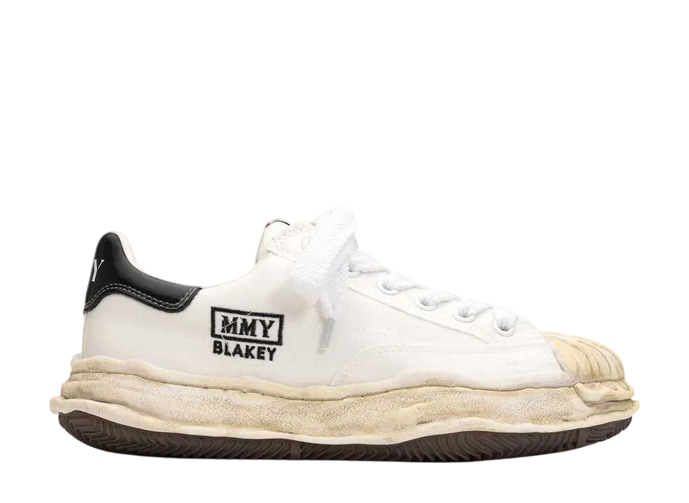 メゾンミハラヤスヒロ ブレイキー OG ソール シリコン コーティング キャンバス ロートップ スニーカー "ホワイト" (A13FW727)