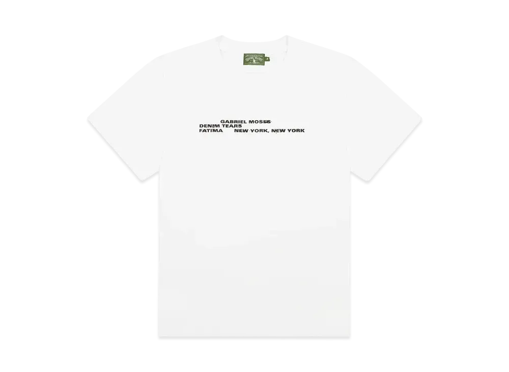 DENIM TEARS x Gabriel Moses Tee "White"