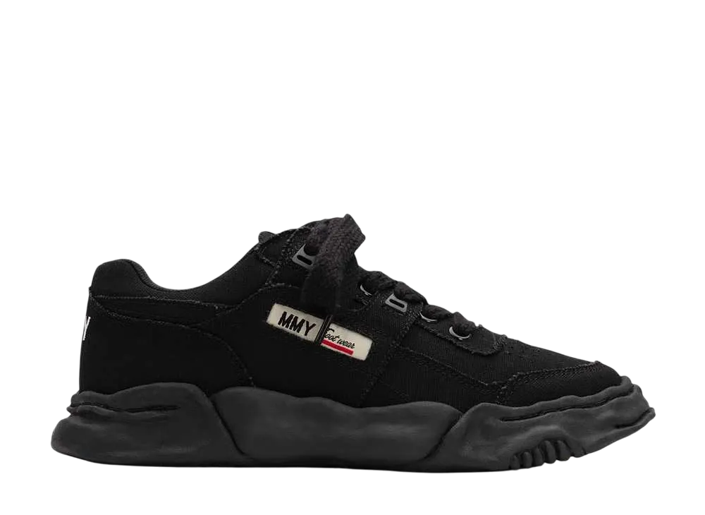 Maison MIHARA YASUHIRO PARKER OG Sole Canvas Low-top Sneaker "Black/Black"