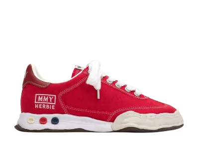 Maison MIHARA YASUHIRO HERBIE OG Sole Canvas Low-top Sneaker "Red"
