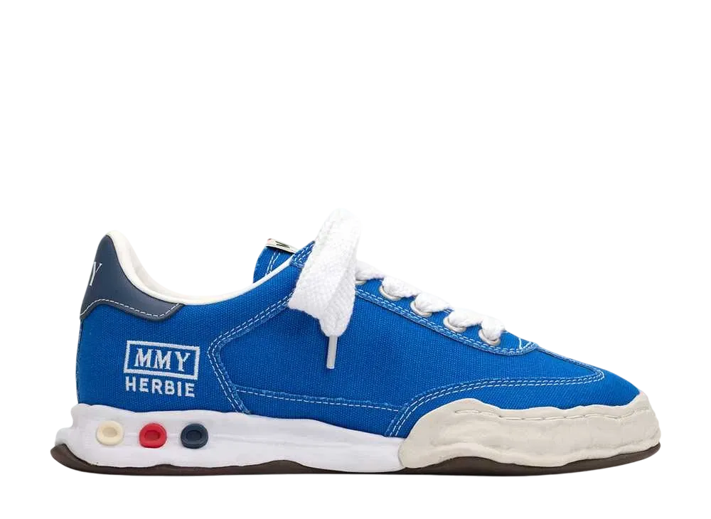 メゾンミハラヤスヒロ ハービー OG ソール キャンバス ロートップ スニーカー "CLブルー" (A09FW704)