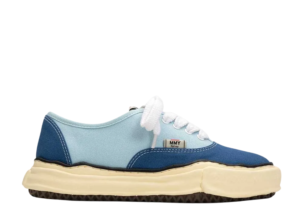 メゾンミハラヤスヒロ ベイカー OG VL ソール キャンバス ロートップ スニーカー "ブルー/ライトブルー" (A13FW739)