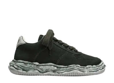 Maison MIHARA YASUHIRO WAYNE OG Sole Over-Dyed Canvas Low-top Sneaker "Green"