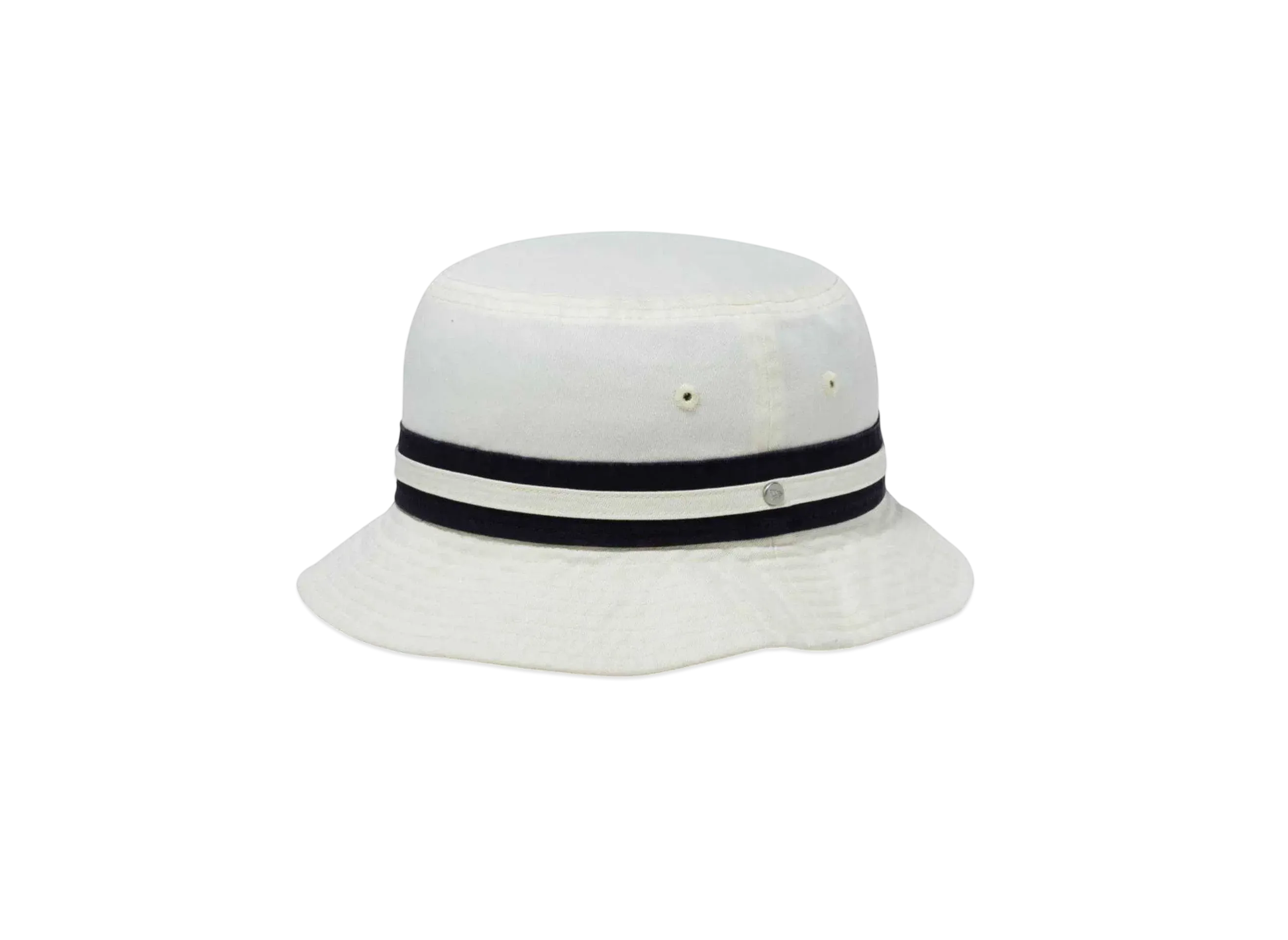NEW ERA Bucket 01 Striped Band Bucket "Chrome White/Navy"