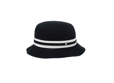 NEW ERA Bucket 01 Striped Band Bucket "Black/Chrome White"