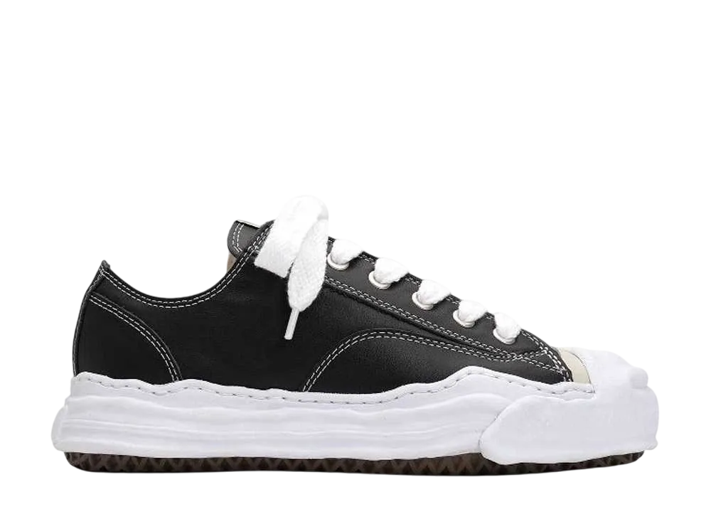 メゾンミハラヤスヒロ ハンク OG ソール レザー ロートップ スニーカー "ブラック" (A05FW704)