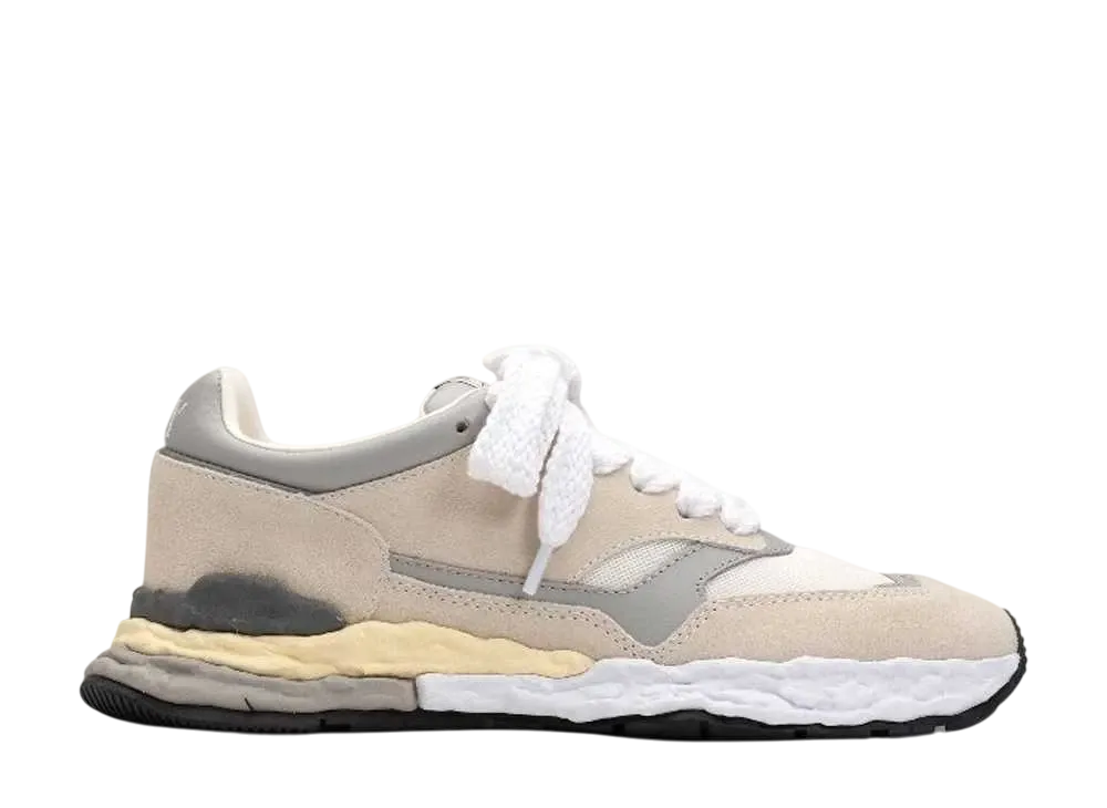 Maison MIHARA YASUHIRO GEORGE OG Sole Mix Material Low-top Sneaker "White"