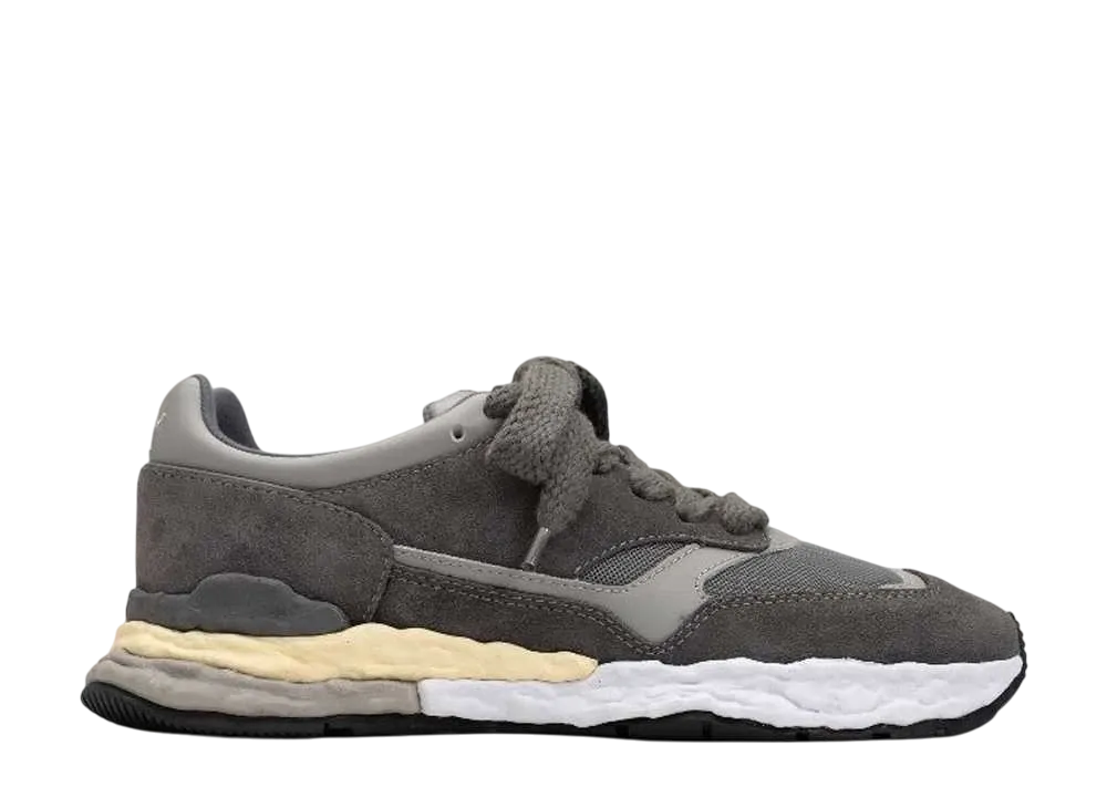 メゾンミハラヤスヒロ ジョージ OG ソール ミックス マテリアル ロートップ スニーカー "グレー" (A10FW701)