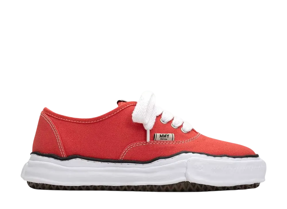 メゾンミハラヤスヒロ ベイカー OG ソール キャンバス ロートップ スニーカー "オレンジ" (A02FW704)