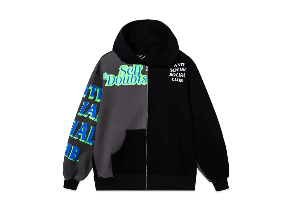 ANTI SOCIAL SOCIAL CLUB Block Hoodie "Black/Grey"