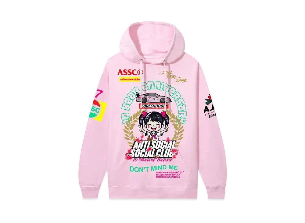ANTI SOCIAL SOCIAL CLUB Weird Years Hoodie "Light Pink"