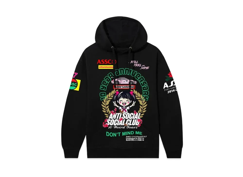 ANTI SOCIAL SOCIAL CLUB Weird Years Hoodie "Black"