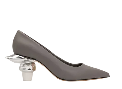 Maison MIHARA YASUHIRO Women's Toothpaste Heel Pump "Gray"