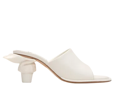 Maison MIHARA YASUHIRO Women's Toothpaste Heel Sandal "White"