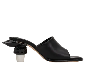 Maison MIHARA YASUHIRO Women's Toothpaste Heel Sandal "Black"