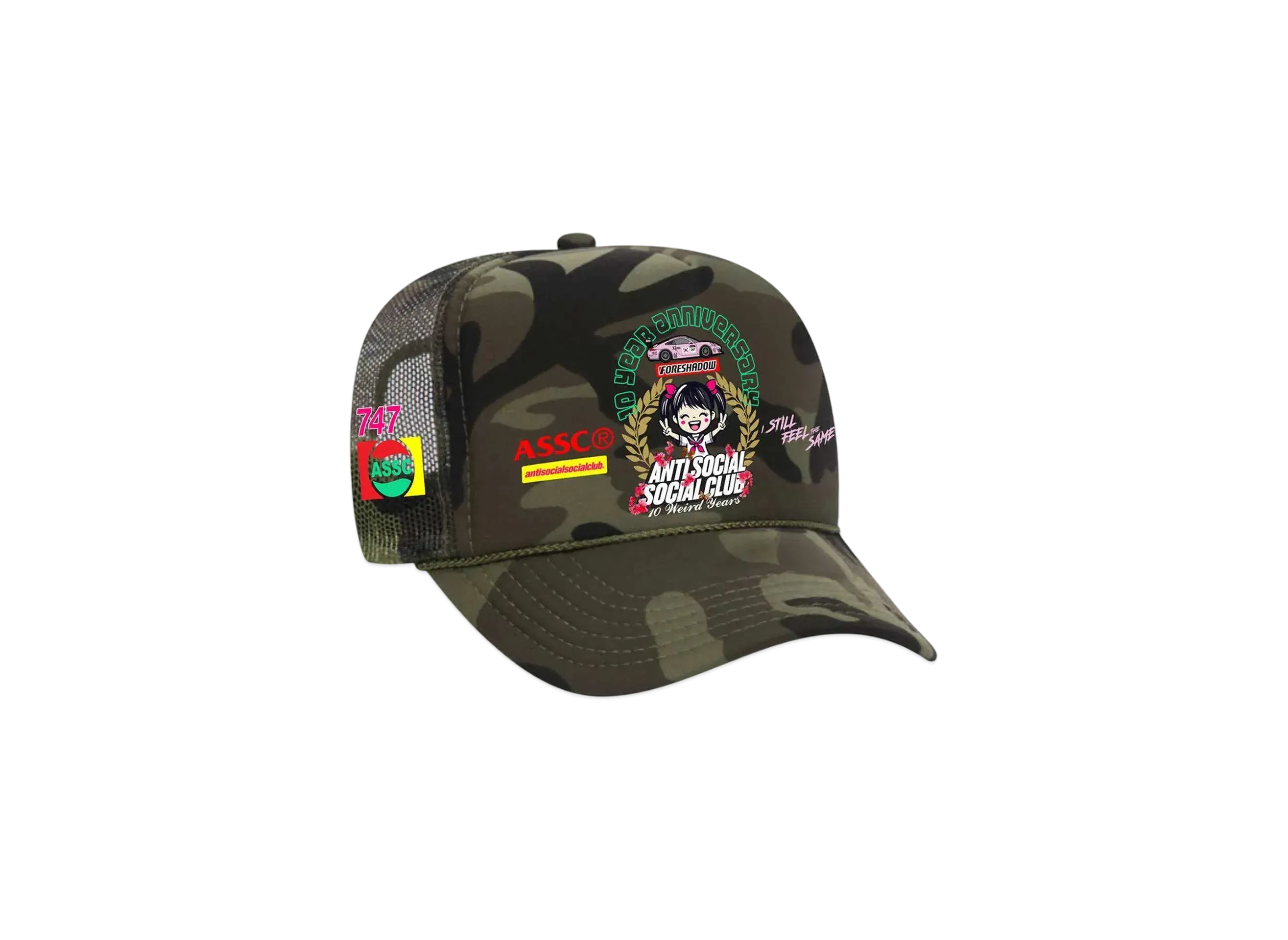 ANTI SOCIAL SOCIAL CLUB Weird Years Trucker Hat "Camo"