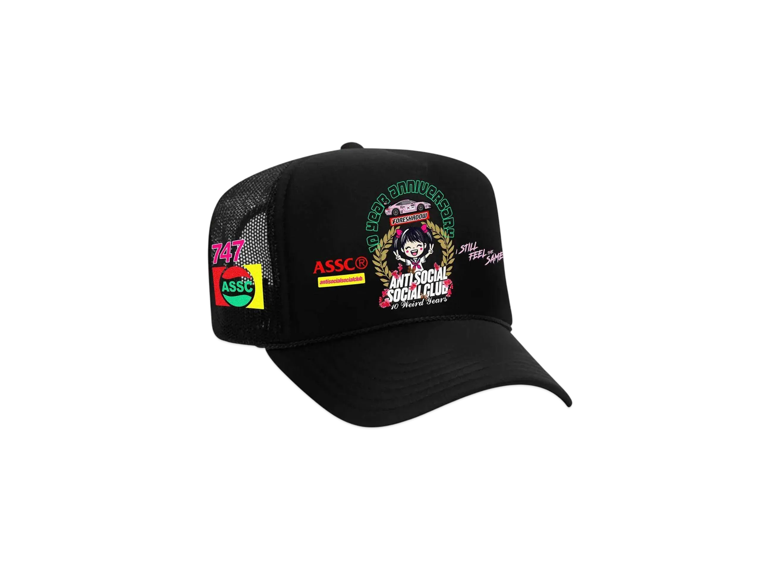 ANTI SOCIAL SOCIAL CLUB Weird Years Trucker Hat "Black"