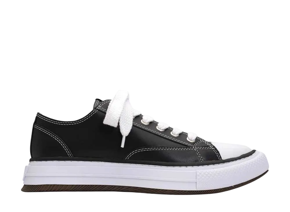 メゾンミハラヤスヒロ ユッカ OG ソール レザー ロートップ スニーカー "ブラック" (B12FW704)