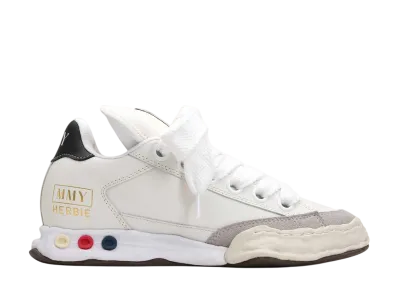 Maison MIHARA YASUHIRO HERBIE PUFFER OG Sole Leather Low-top Sneaker "White"