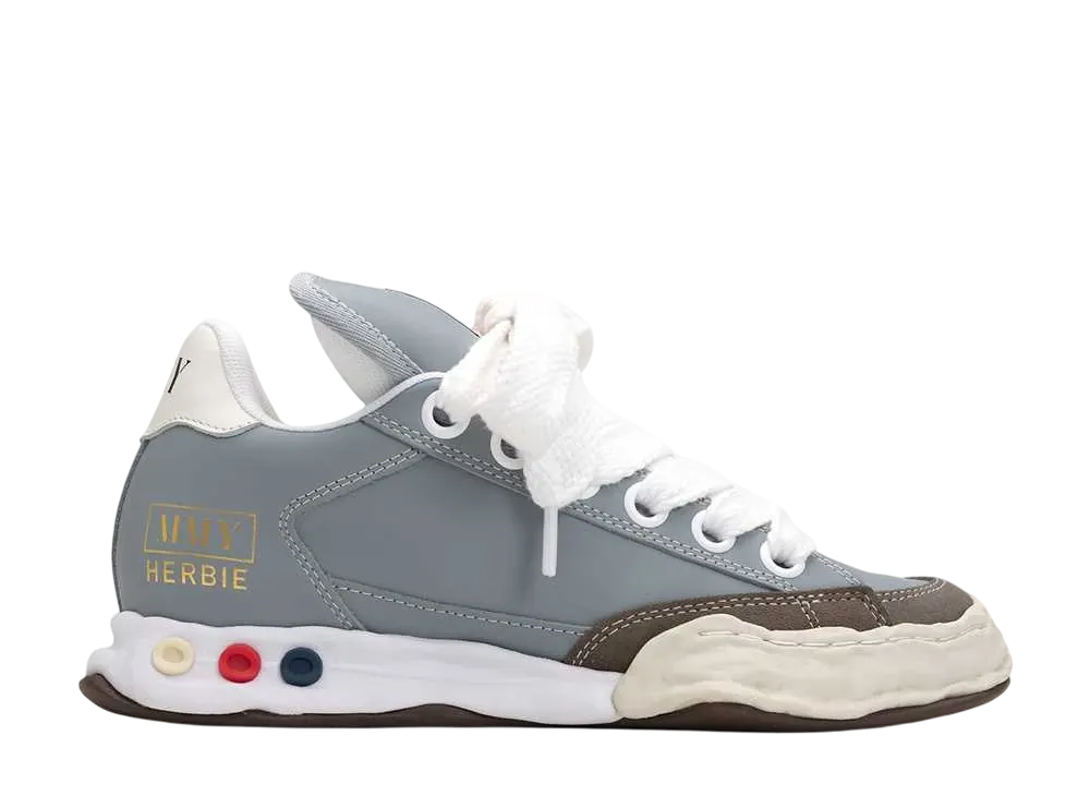 メゾンミハラヤスヒロ ハービー パファー OG ソール レザー ロートップ スニーカー "グレー" (A12FW712)