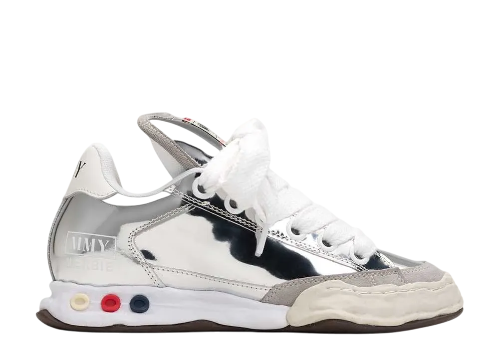 メゾンミハラヤスヒロ ハービー パファー OG ソール レザー ロートップ スニーカー "シルバー" (A12FW712)