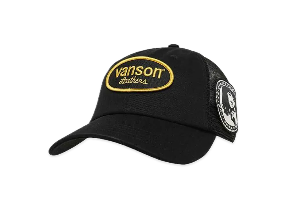 Supreme x HYSTERIC GLAMOUR Vanson Leather Mesh Back 6-Panel "Black"