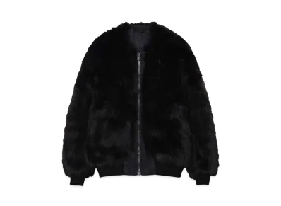 MAGIC STICK Notorious Lux Fur Bommer Jacket "BLACK FOX"