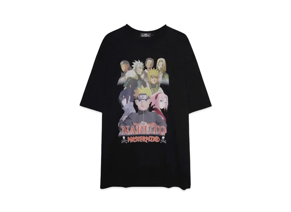 NARUTO x MASTERMIND VINTAGE T "BLACK"