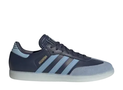 Argentina Football Association × adidas Samba Indoor "Shadow Navy/Ambient Sky/Gold Metallic"