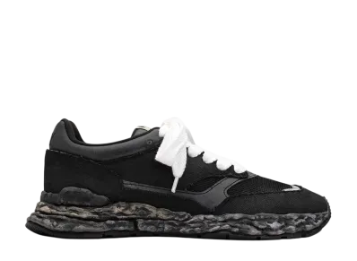 Maison MIHARA YASUHIRO GEORGE OG Sole Mix Material VL Low-top Sneaker "Black"