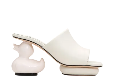 Maison MIHARA YASUHIRO Women's Duck Heel Sandal "White"