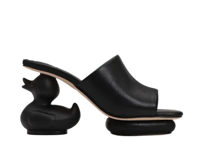 Maison MIHARA YASUHIRO Women's Duck Heel Sandal "Black"