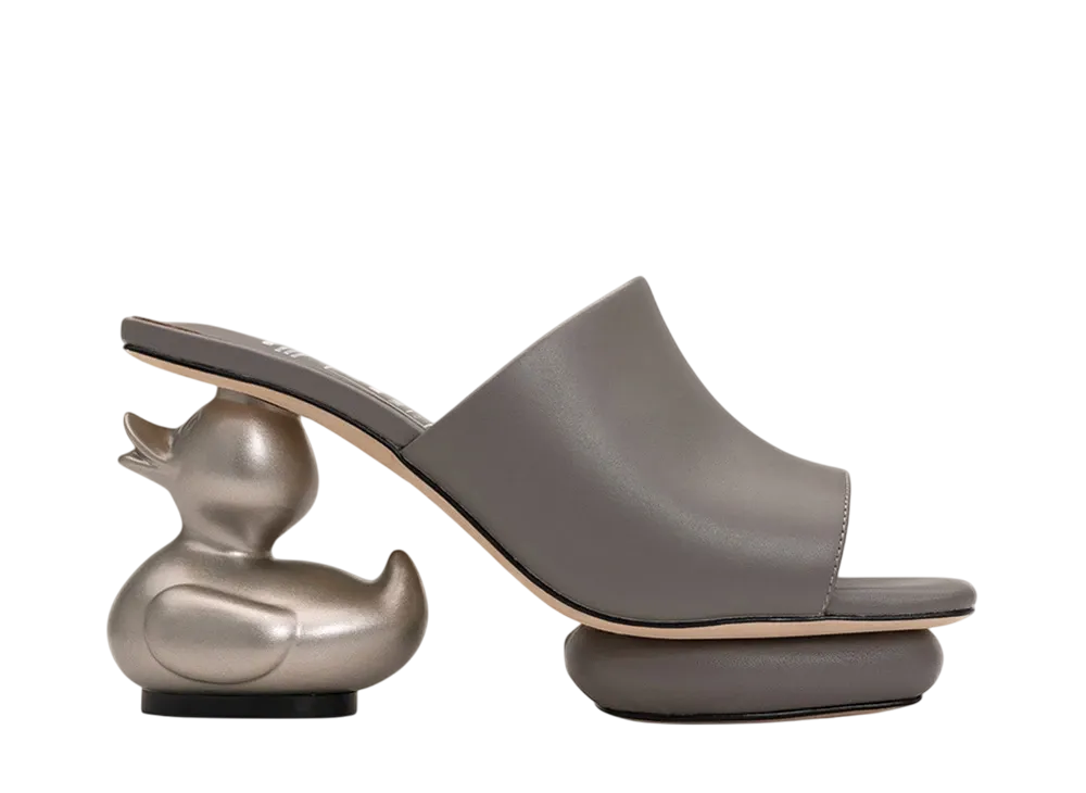 メゾンミハラヤスヒロ ウィメンズ ダック ヒール サンダル "グレー" (B12FW708)