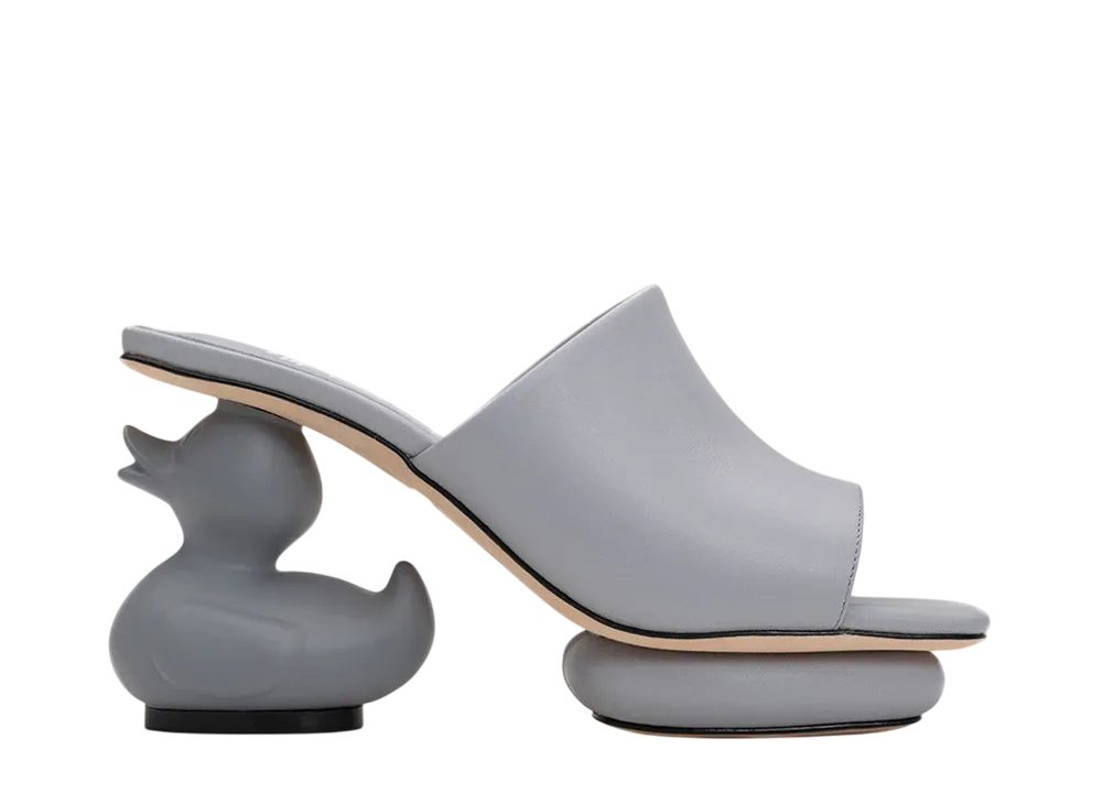 メゾンミハラヤスヒロ ウィメンズ ダック ヒール サンダル "ブルー" (B12FW708)