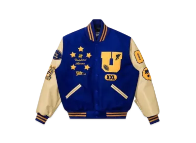 UNDEFEATED x SETTLEMIER'S Varsity Jacket "Blue"