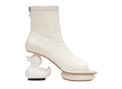 Maison MIHARA YASUHIRO Women's Duck Heel Boots "White"