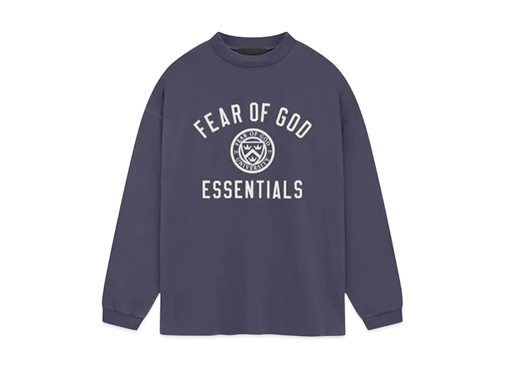 FEAR OF GOD Essentials Jersey Long Sleeve Tee "Marine"