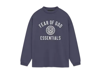 FEAR OF GOD Essentials Jersey Long Sleeve Tee "Marine"