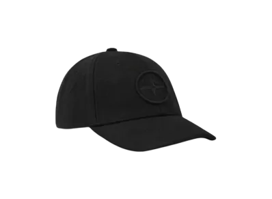 Stone Island Flanella Wool Nylon 6 Panel Cap "Black"