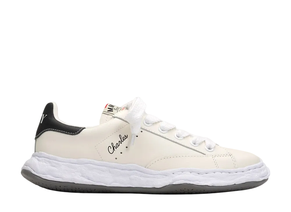 メゾンミハラヤスヒロ チャールズ OG ソール レザー ロートップ スニーカー "ホワイト" (A12FW701)