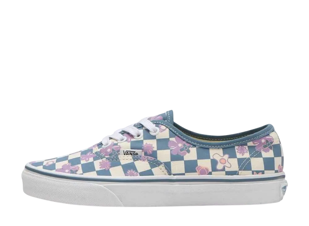 バンズ オーセンティック "フローラルチェックブルー"
