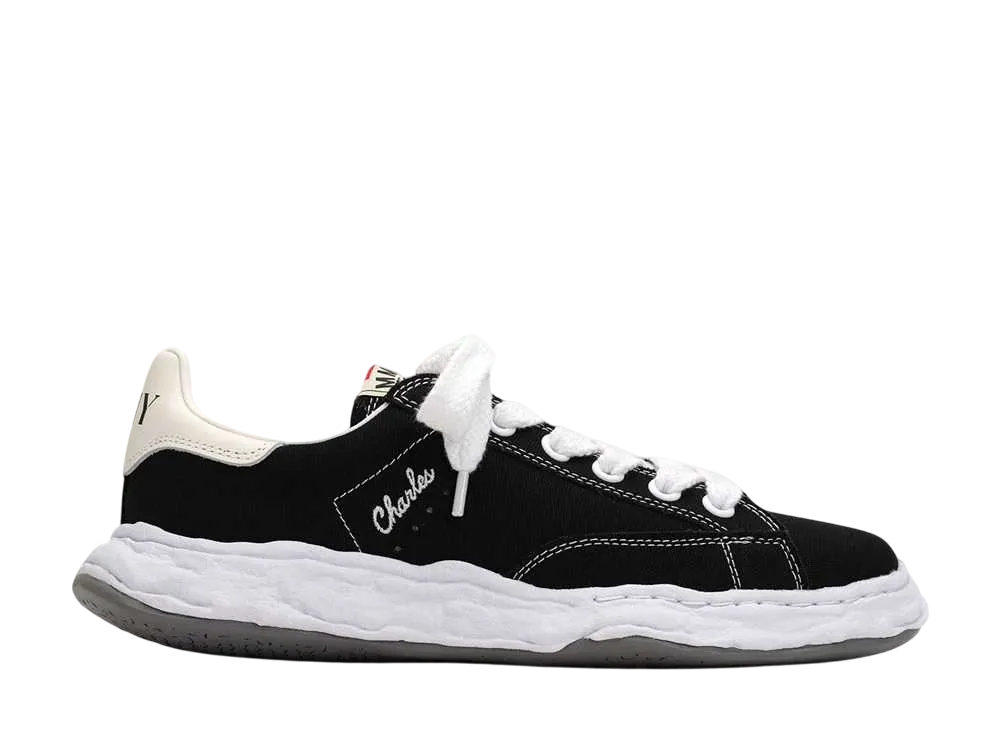 Maison MIHARA YASUHIRO CHARLES OG Sole Canvas Low-top Sneaker "Black"