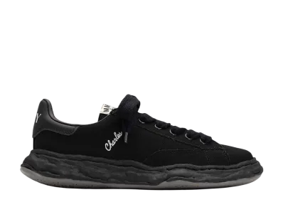 Maison MIHARA YASUHIRO CHARLES OG Sole Canvas Low-top Sneaker "Black/Black"