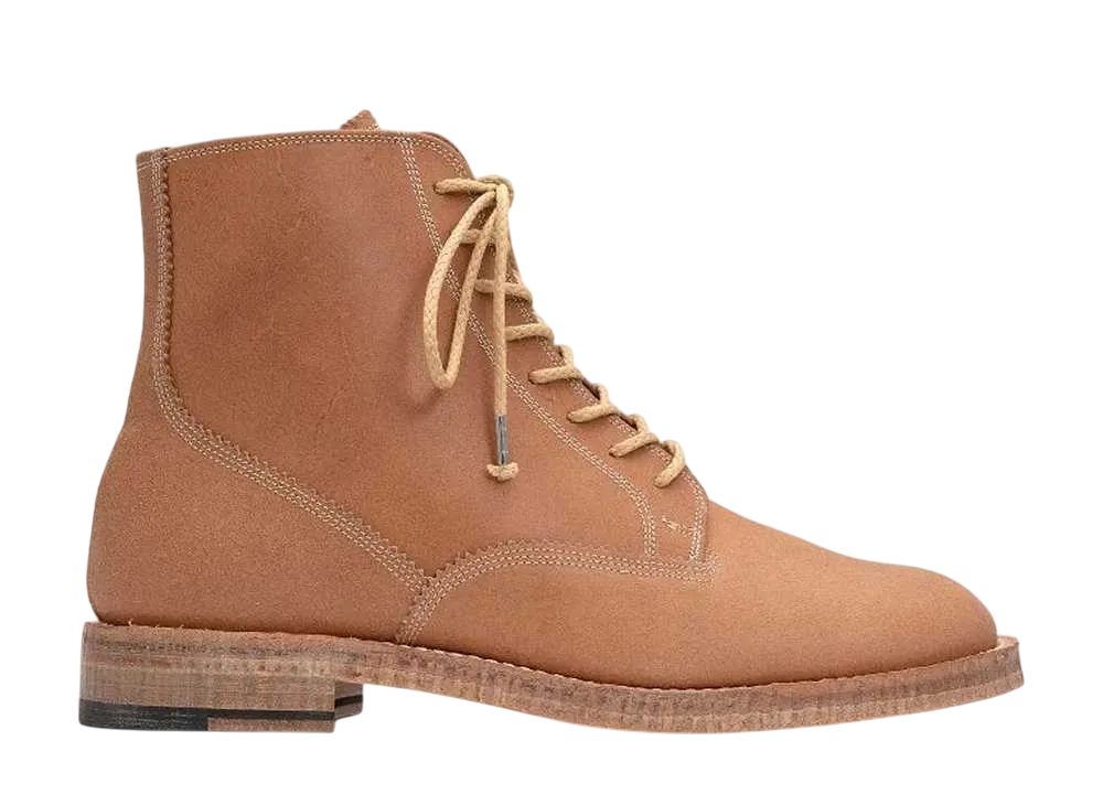 メゾンミハラヤスヒロ スウェード ダービー ブーツ "ナチュラル" (D09FW904)