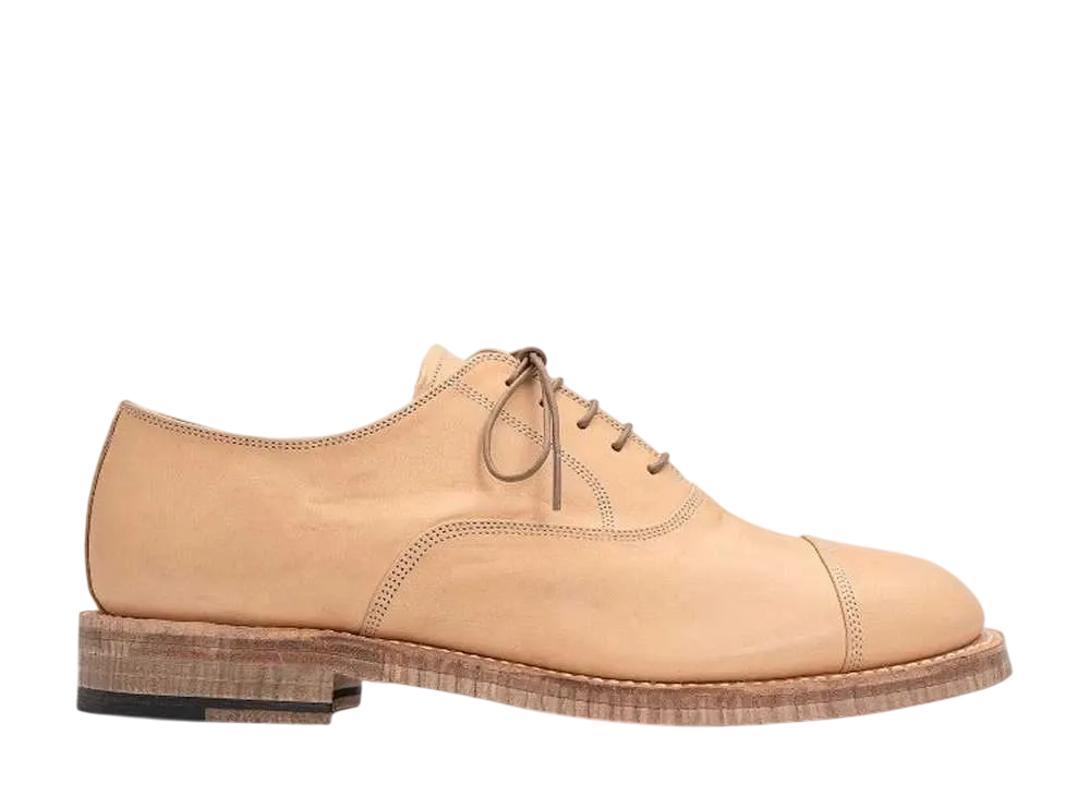 メゾンミハラヤスヒロ レザー オックスフォード シューズ "ナチュラル" (D09FW907)
