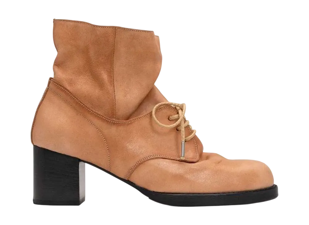 メゾンミハラヤスヒロ ウィメンズ ダブル レザー ブーツ "ナチュラル" (E11FW910)