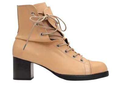 Maison MIHARA YASUHIRO Women's Twisted Leather Boots "Natural"